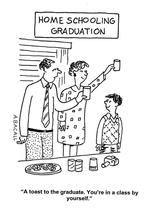 'A toast to the graduate. You're in a class by yourself.'