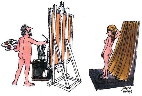 Nude painting/Nude Artist.