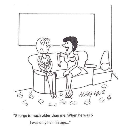 'George is much older than me. When he was 6 I was only half his age...'