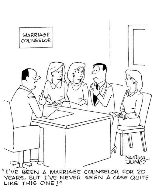 'I've been a marriage counselor for 20 years, but I've never seen a case quite like this one!'