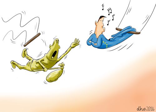 The EU ignoring the refugee crisis.