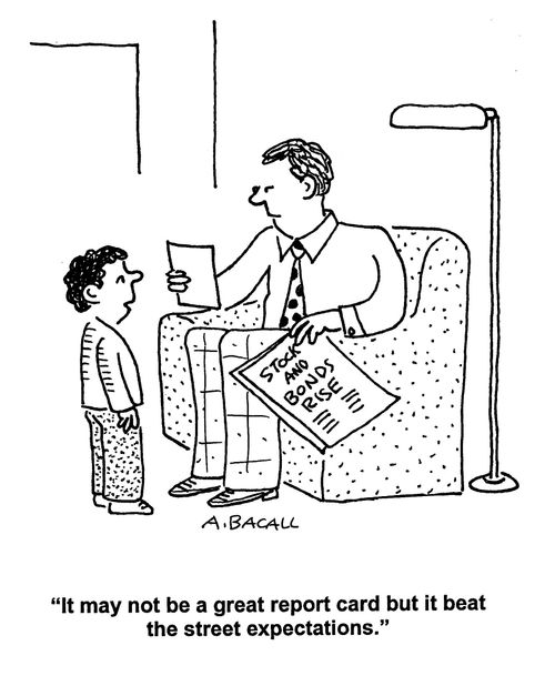 'It may not be a great report card but it beat the street expectations.'