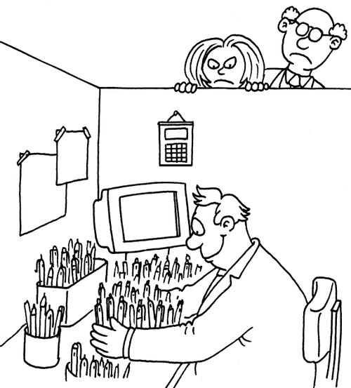 Discovering who steals all the pens in the office.