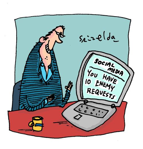 Social Media: You have 10 Enemy Requests.