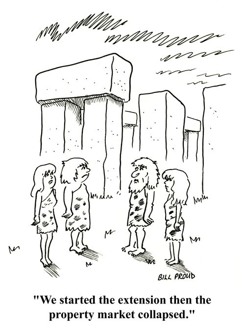 'We started the extension then the property market collapsed.'