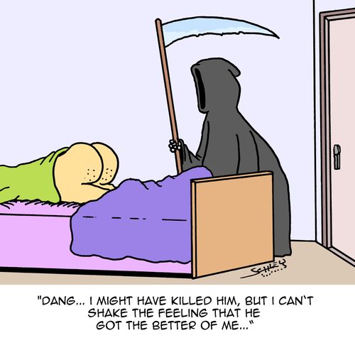 "Dang...I might have killed him, but I can't shake the feeling that got the better of me..."