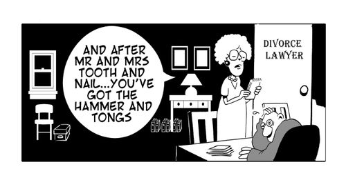 And after Mr and Mrs Tooth and Nail...you've got the Hammer and Tongs.