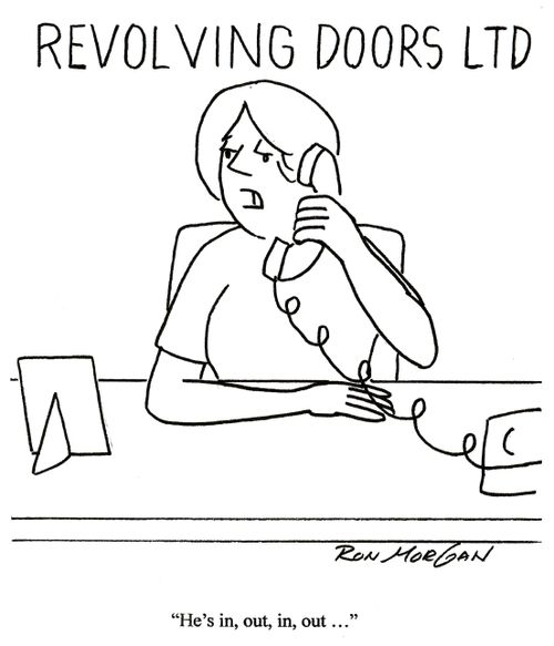 Revolving Doors Ltd. - 'He's in, out, in, out ...'