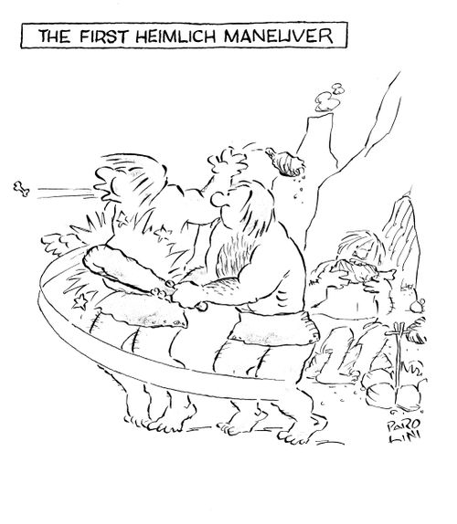 The first Heimlich Manoeuvre.