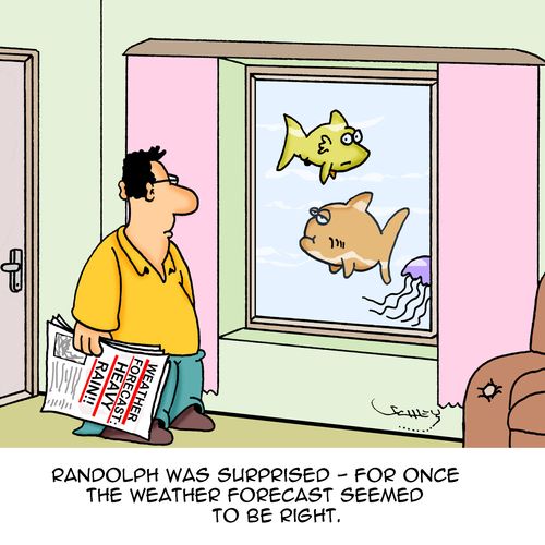 Randolph was surprised - for once the weather forecast seemed to be right.