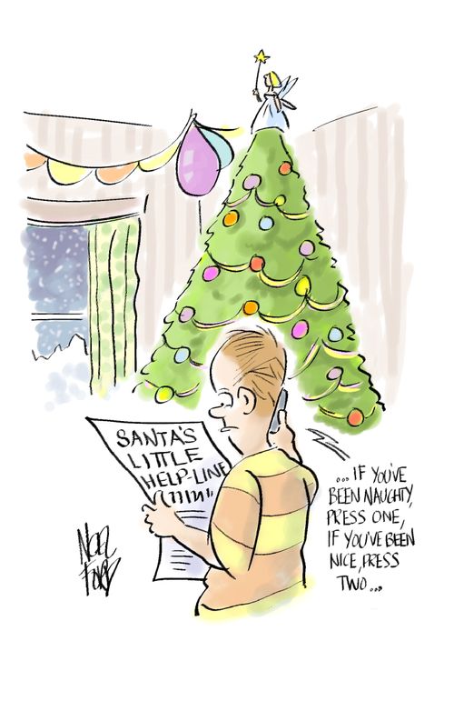 '...if you've been naughty, press one, if you've been nice, press two...