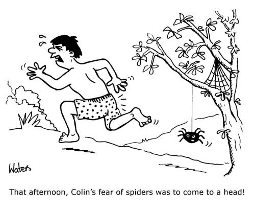 That afternoon, Colin's fear of spiders was to come to a head!