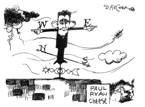 Paul Ryan as a weathervane.