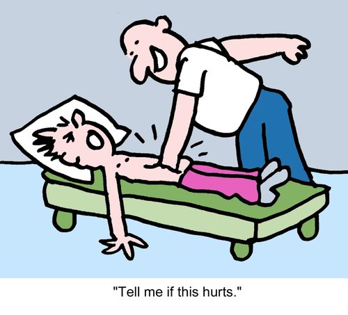 "Tell me if this hurts."