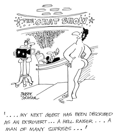 '...my next guest has been described as an extrovert..a hell raiser..a man of many suprises...'