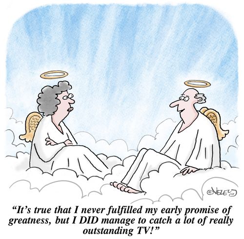 'It's true that I never fulfilled my early promise of greatness, but I DID manage to catch a lot of really outstanding TV!'