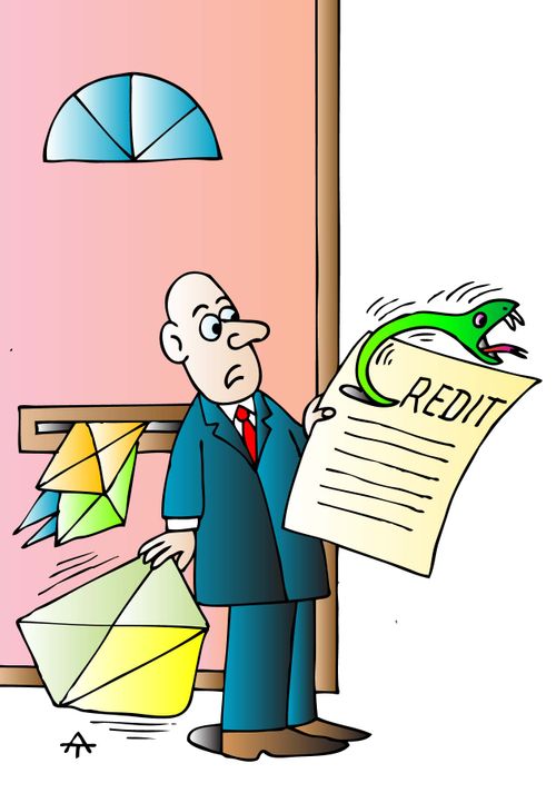 A man gets attacked by his credit report.