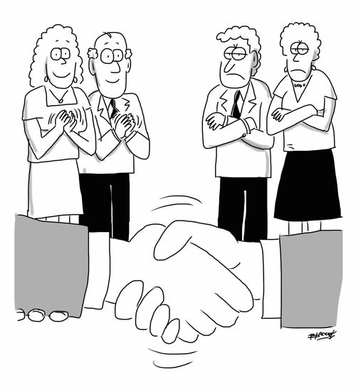 A Business Deal: Not everyone is pleased!