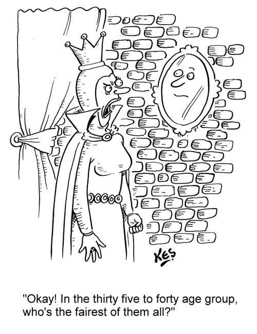 "Okay! In the thirty five to forty age group, who's the fairest of them all?"