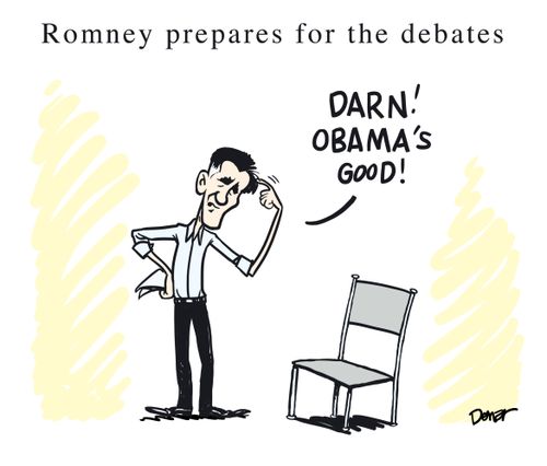 Romney prepares for the debates: 'Darn! Obama's good!'