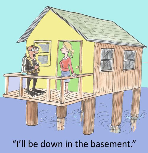 'I'll be down in the basement.'