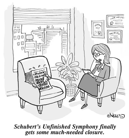 Schubert's Unfinished Symphony finally gets some much-needed closure.