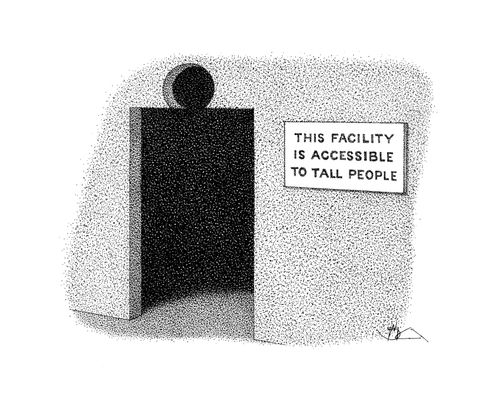 This Facility Is Accessible To Tall People