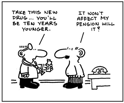 'Take this drug...you'll be ten years younger.' 