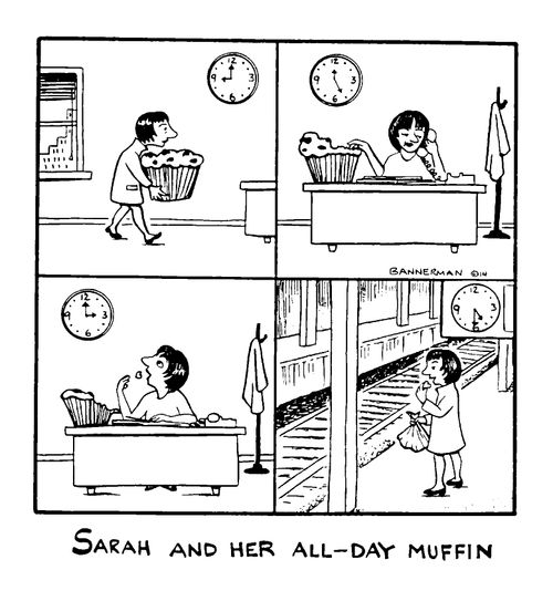 'Sarah and her all-day muffin'