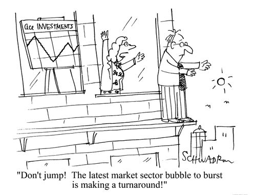 'Don't jump! The latest market sector bubble to burst is making a turnaround!'