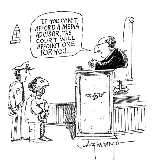 'If you can't afford a media adviser the court will appoint you one.'