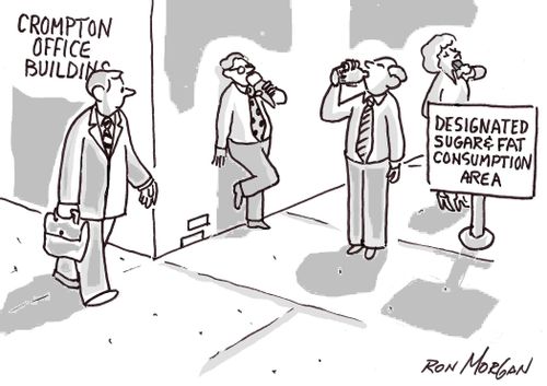 'Designated sugar & fat consumption area!'