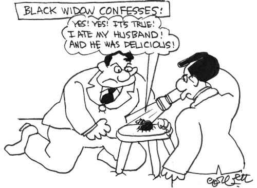 'Yes...I ate my husband!  And he was delicious'