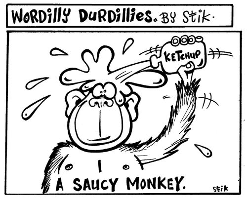 Wordilly Durdillies - Saucy monkey