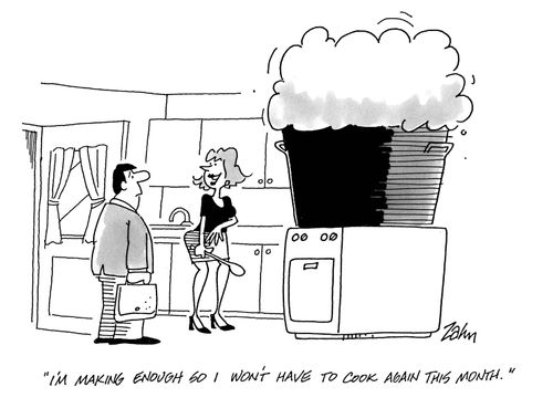 'I'm making enough so I won't have to cook again this month.'