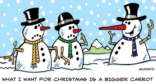 'What I want for Christmas is a bigger carrot'