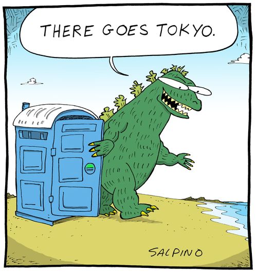 'There goes Tokyo.'