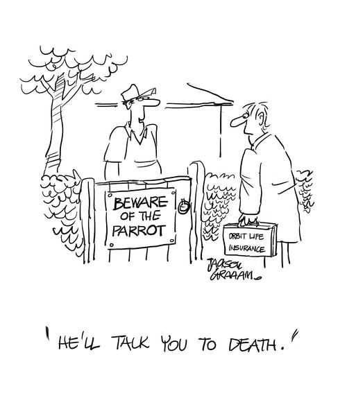 "He'll talk you to death."