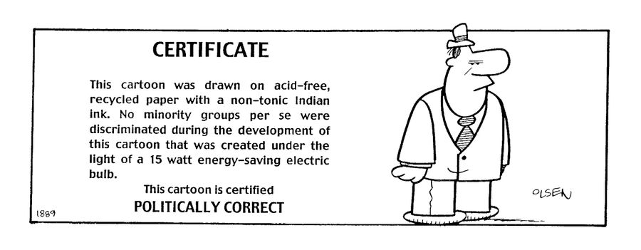 This Cartoon is Certified Politically Correct