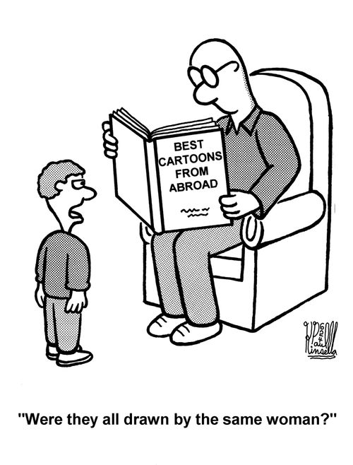 Best Cartoons From Abroad 'Were they all drawn by the same woman?'