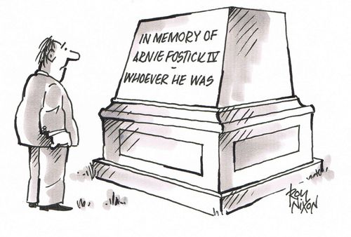In memory of Arnie Fostick....whoever he was.