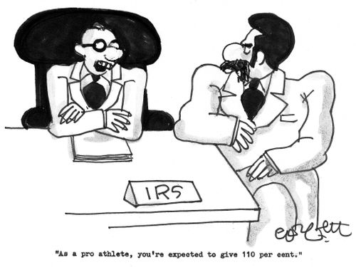 IRS: 'As a pro athlete, you're expected to give 110 per cent.'