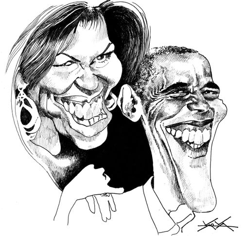 Michelle and Barack Obama