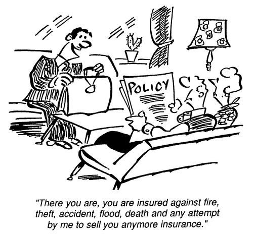 Insured against insurance salemen