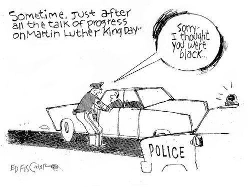 "Sorry - I thought you were black...."