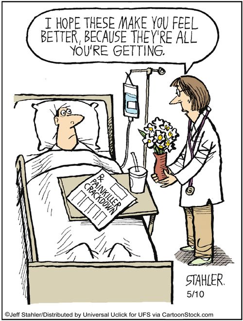 'I hope these make you feel better, because they're all you're getting.'