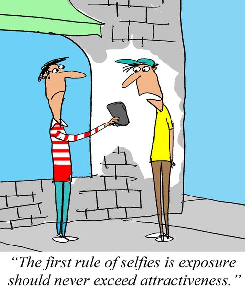 'The first rule of selfies is exposure should never exceed attractiveness.'