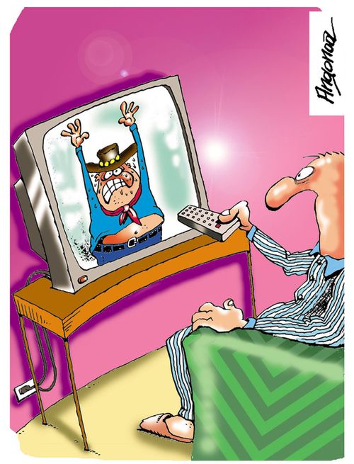 TV Hold Up.