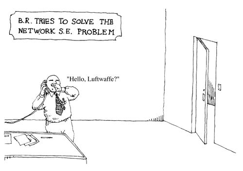 B.R. tries to solve the Network S.E. problem