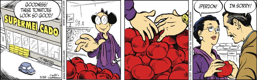 "Goodness! These tomatoes look so good!"